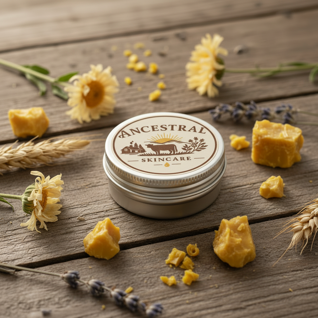 Tallow Lotion with Ancestral Skincare Branding